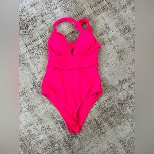 Vibrant Pink Women's One Piece Swimsuit